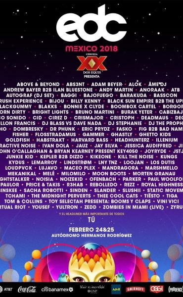 EDC MÉXICO 2018 ANUNCIA SU CARTEL OFICIAL