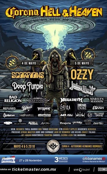 CORONA HELL & HEAVEN ANUNCIA SU CARTEL COMPLETO 2018