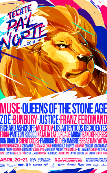 ¡Ya salió el line-up del Festival Pa’l Norte 2018!