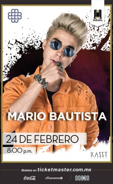 Mario Bautista próximamente en El Plaza Condesa